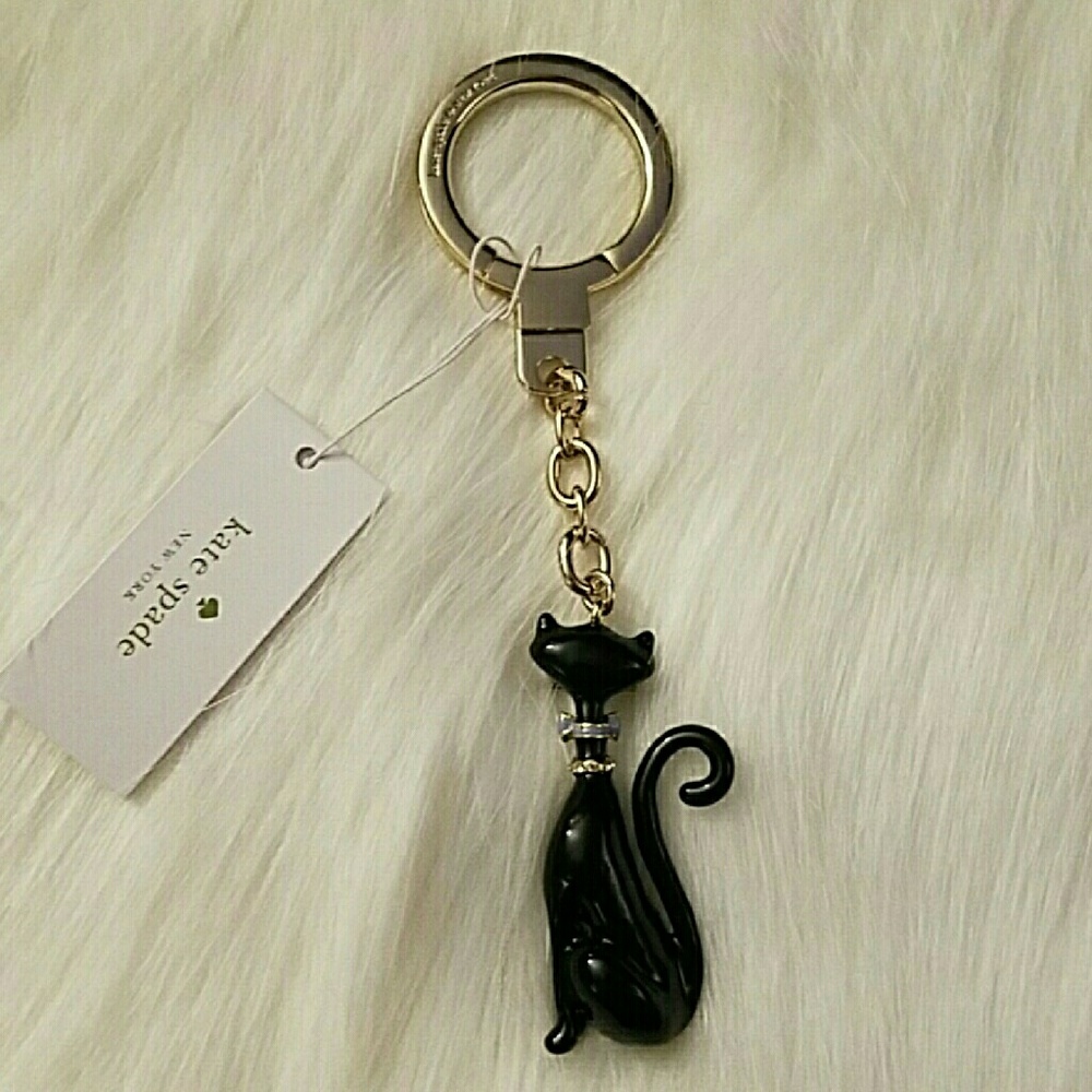 Kate spade cat keychain - Picture 2 of 3